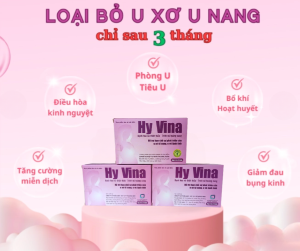 Viên Uống Tiêu U Hy Vina (Combo 3 hộp)